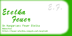 etelka feuer business card